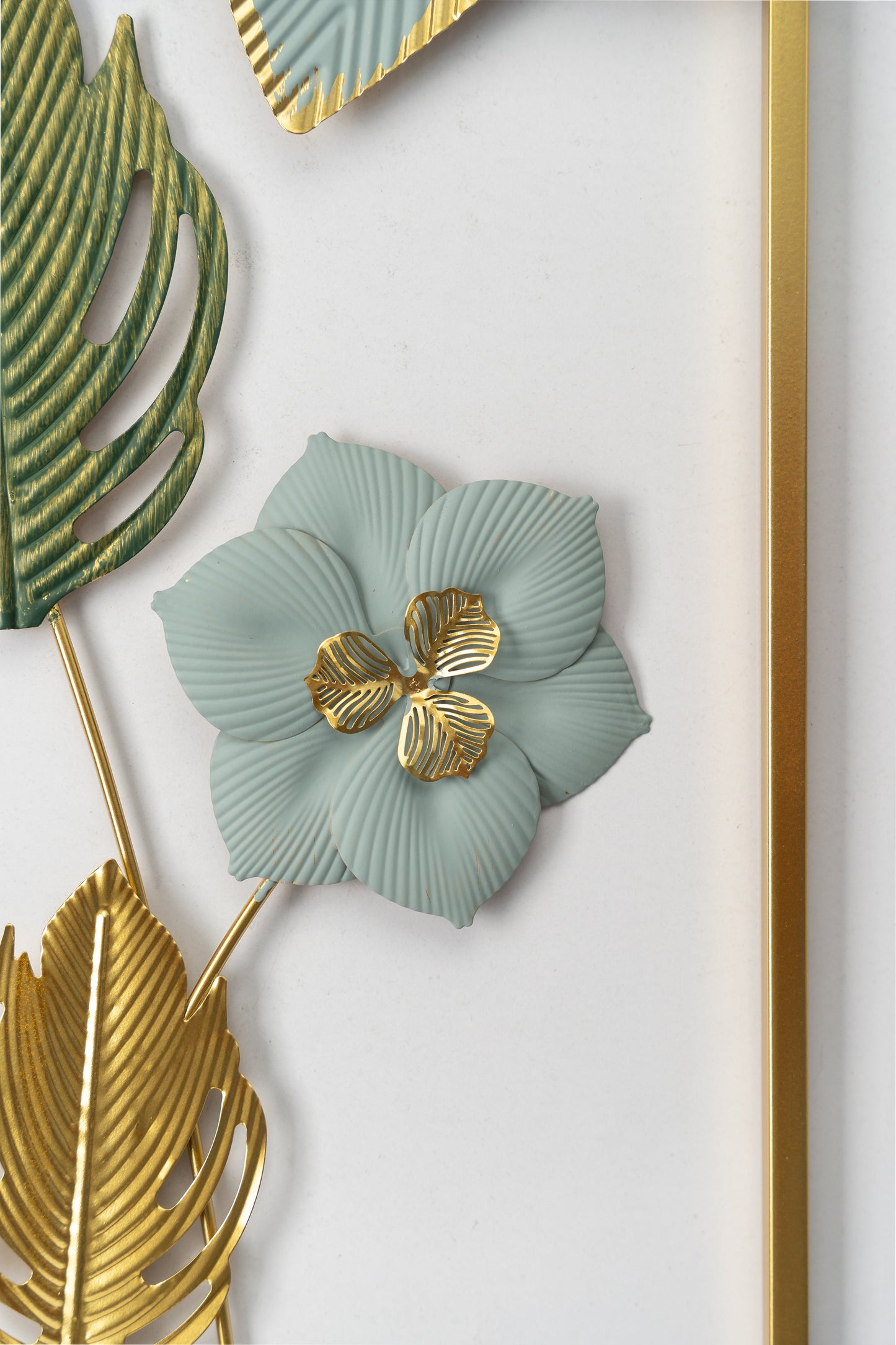 Metal Colorful Flower Iron Wall Hanging Decoration