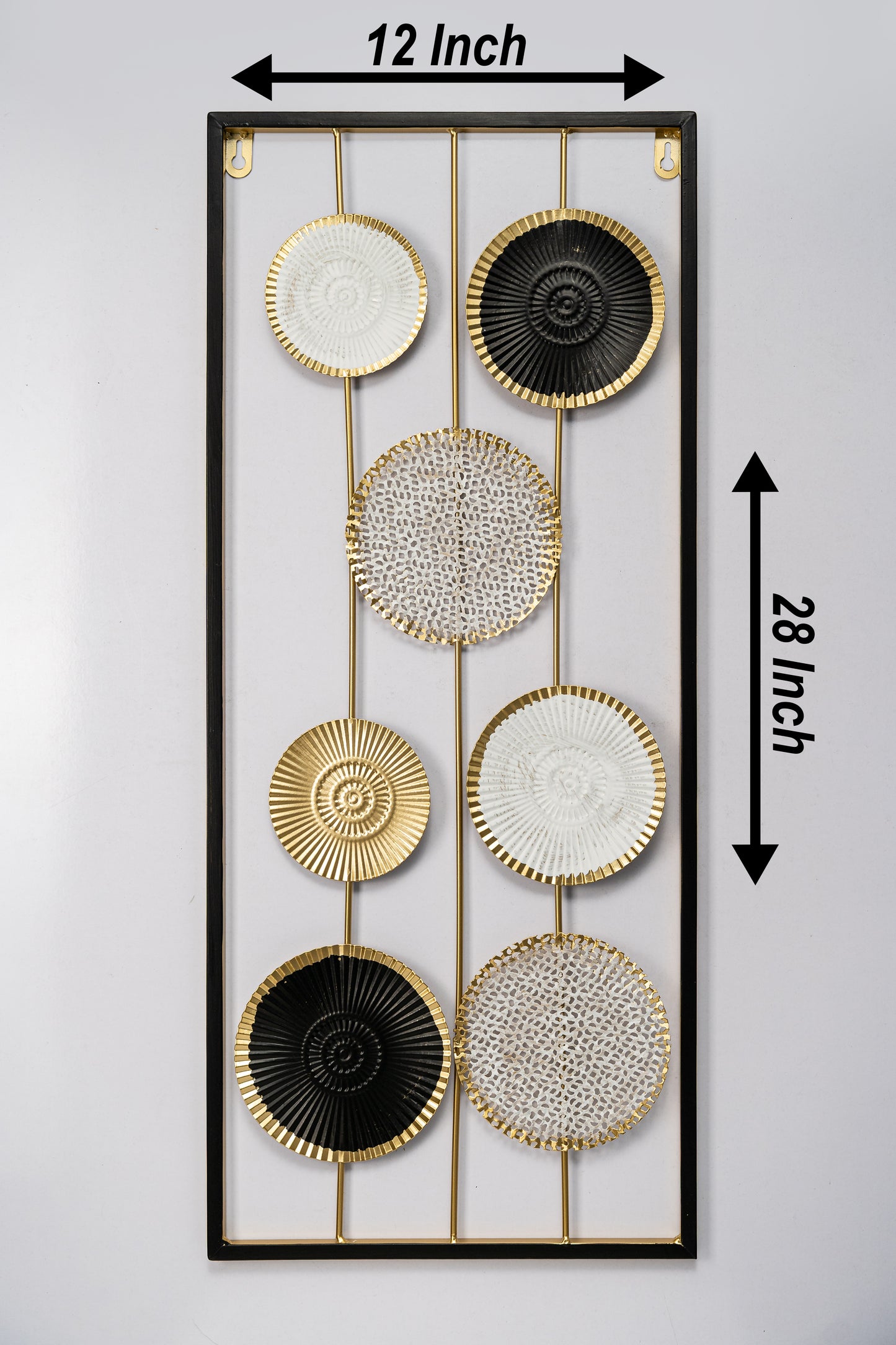 Black & Gold Trendy Metal wall Decor