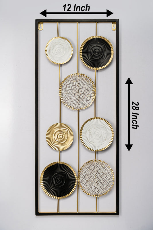 Black & Gold Trendy Metal wall Decor