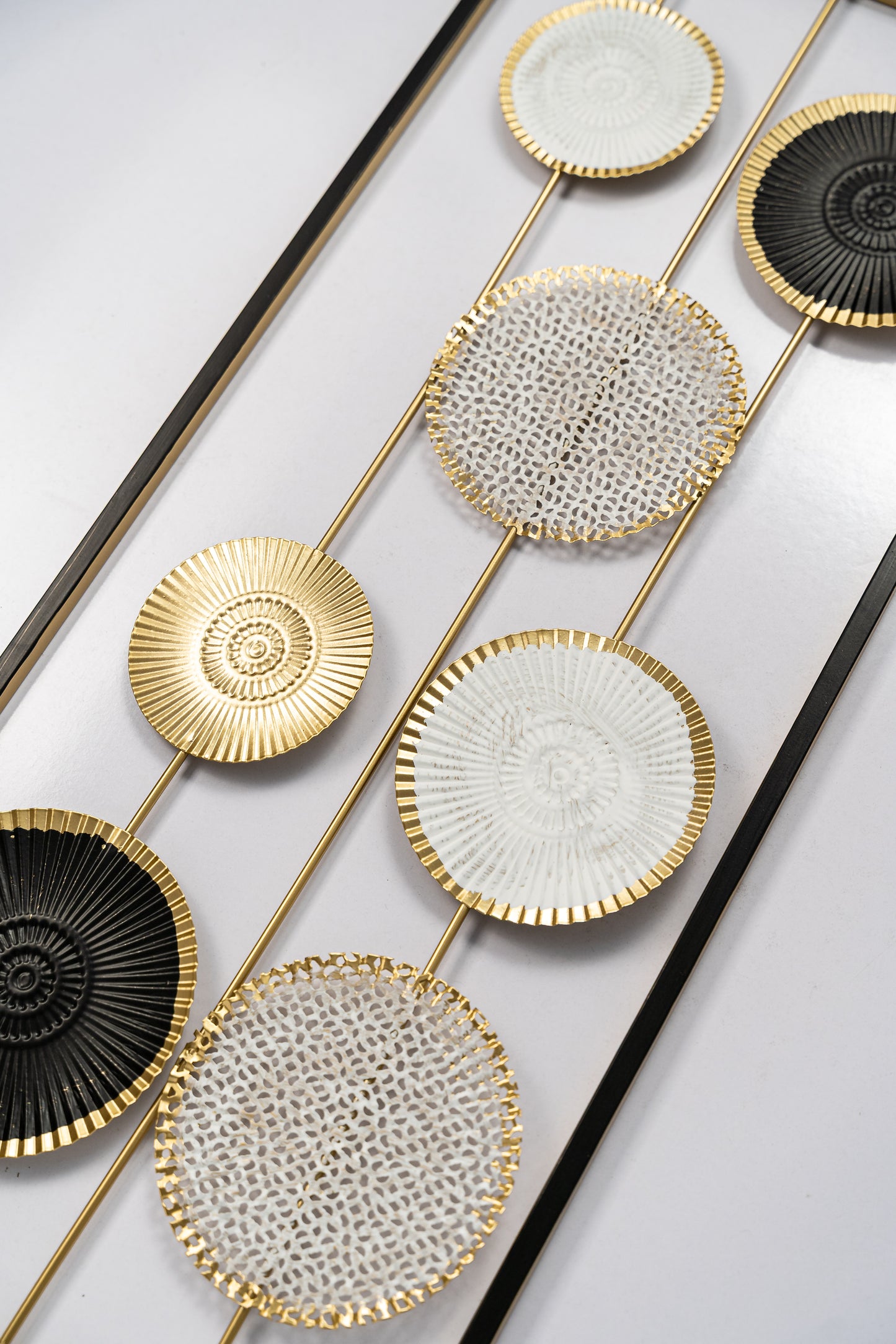 Black & Gold Trendy Metal wall Decor