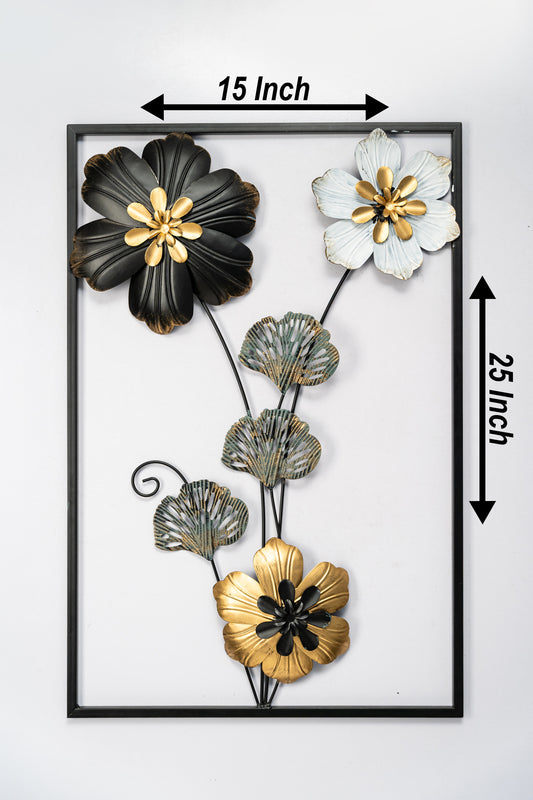 Imported Premium Quality Metal Flower Frame – Elegant Decorative Wall Art