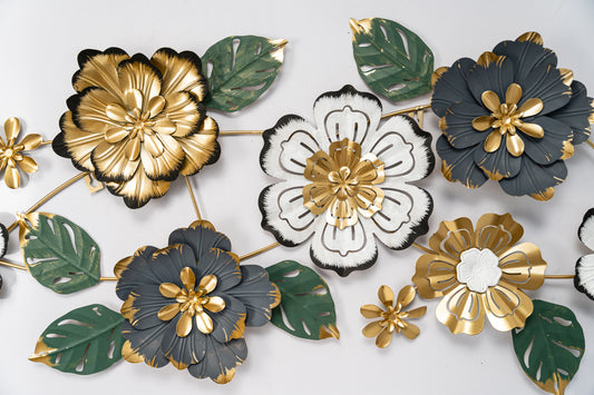 Multicolored Flower Leaf Wall Art Perfect for living room