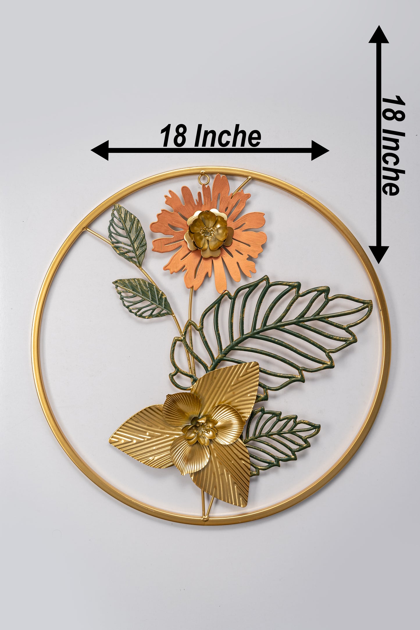 Circle flower wall decor hanging