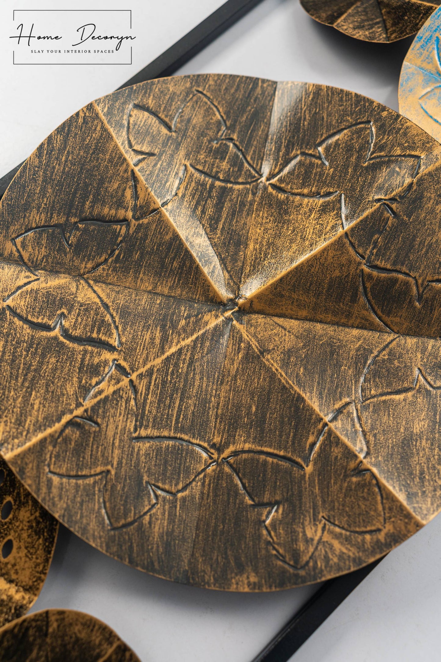 Golden Harmony Geometric Metal Frame