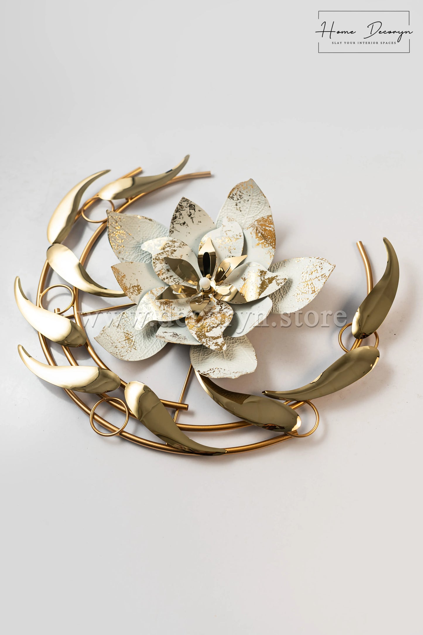 Lustrous Bloom – Abstract Metal Wall Art