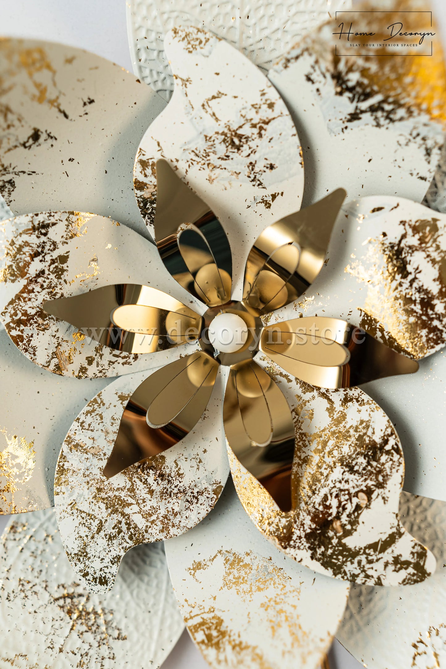 Lustrous Bloom – Abstract Metal Wall Art