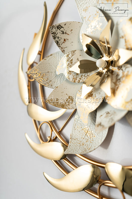 Lustrous Bloom – Abstract Metal Wall Art