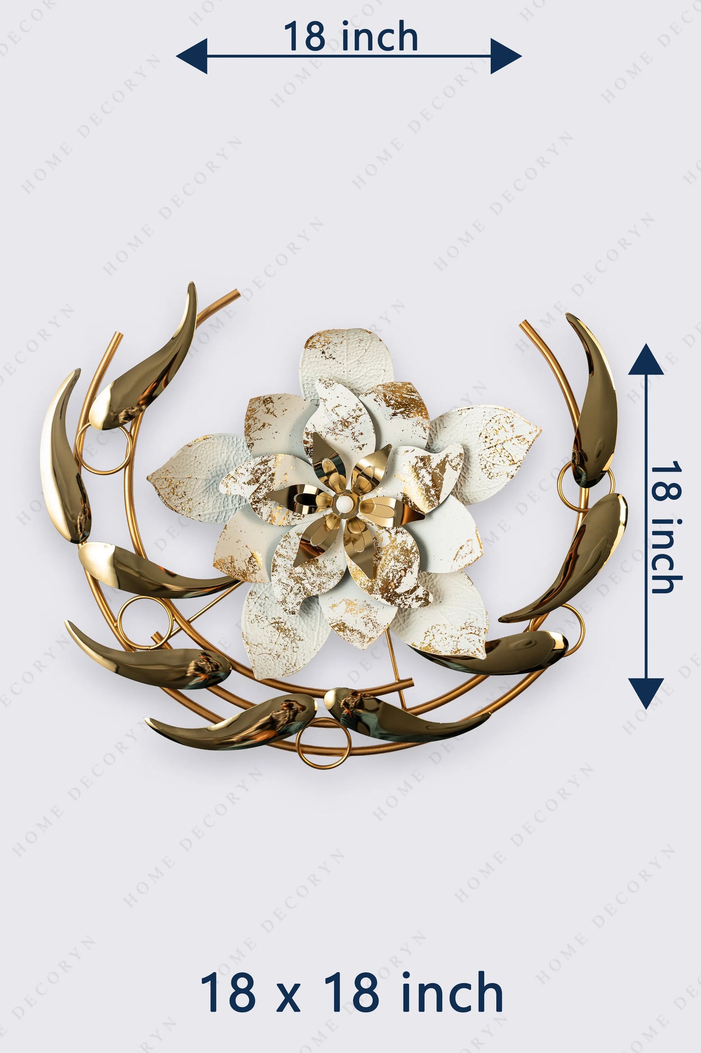 Lustrous Bloom – Abstract Metal Wall Art