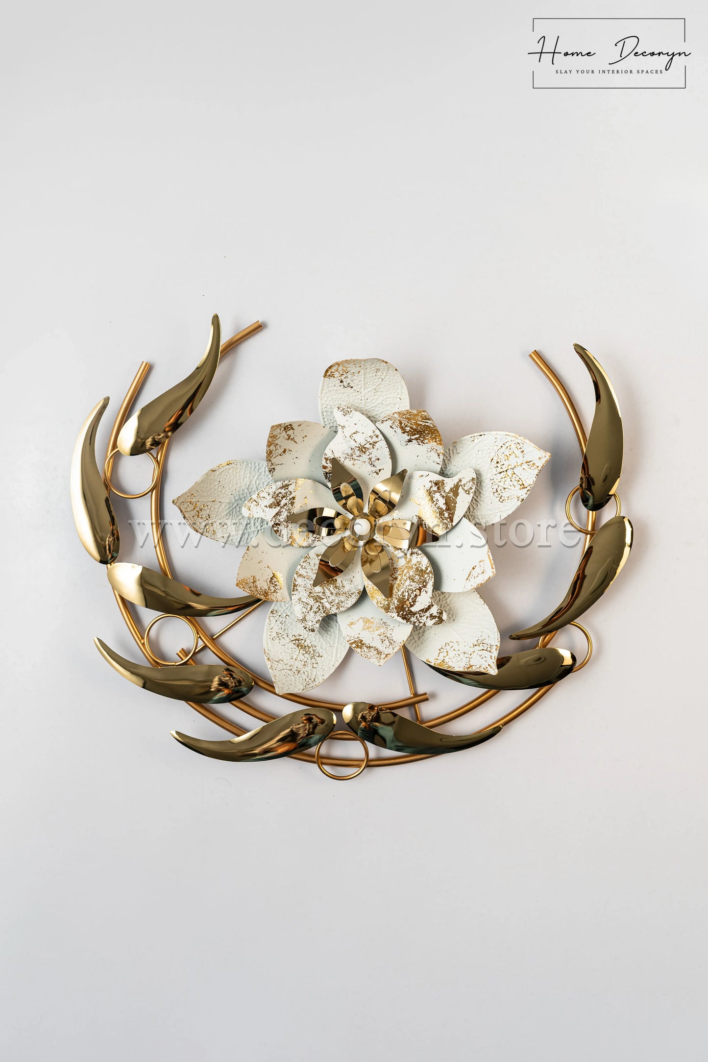 Lustrous Bloom – Abstract Metal Wall Art