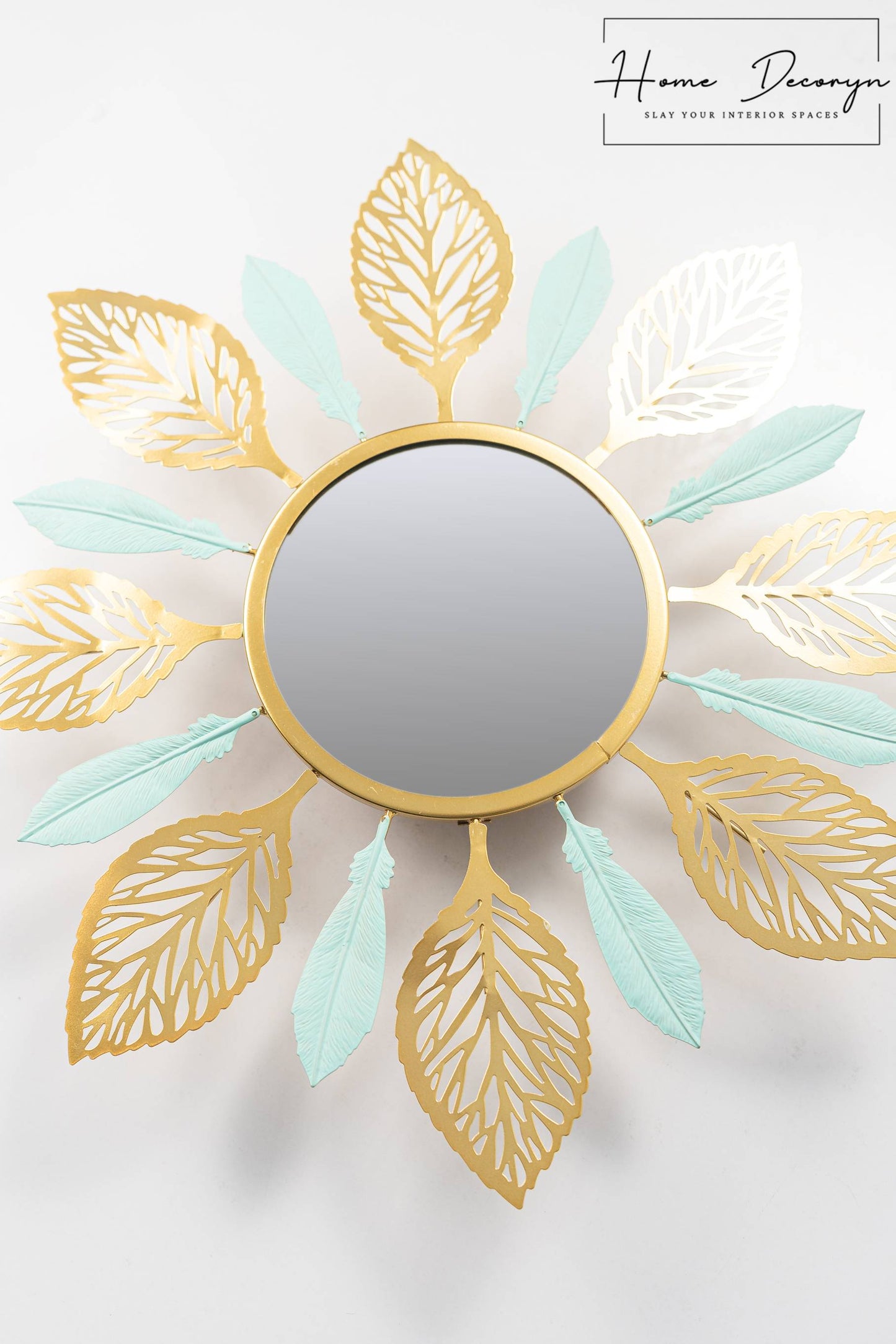 Golden Leaf Glow Mirror