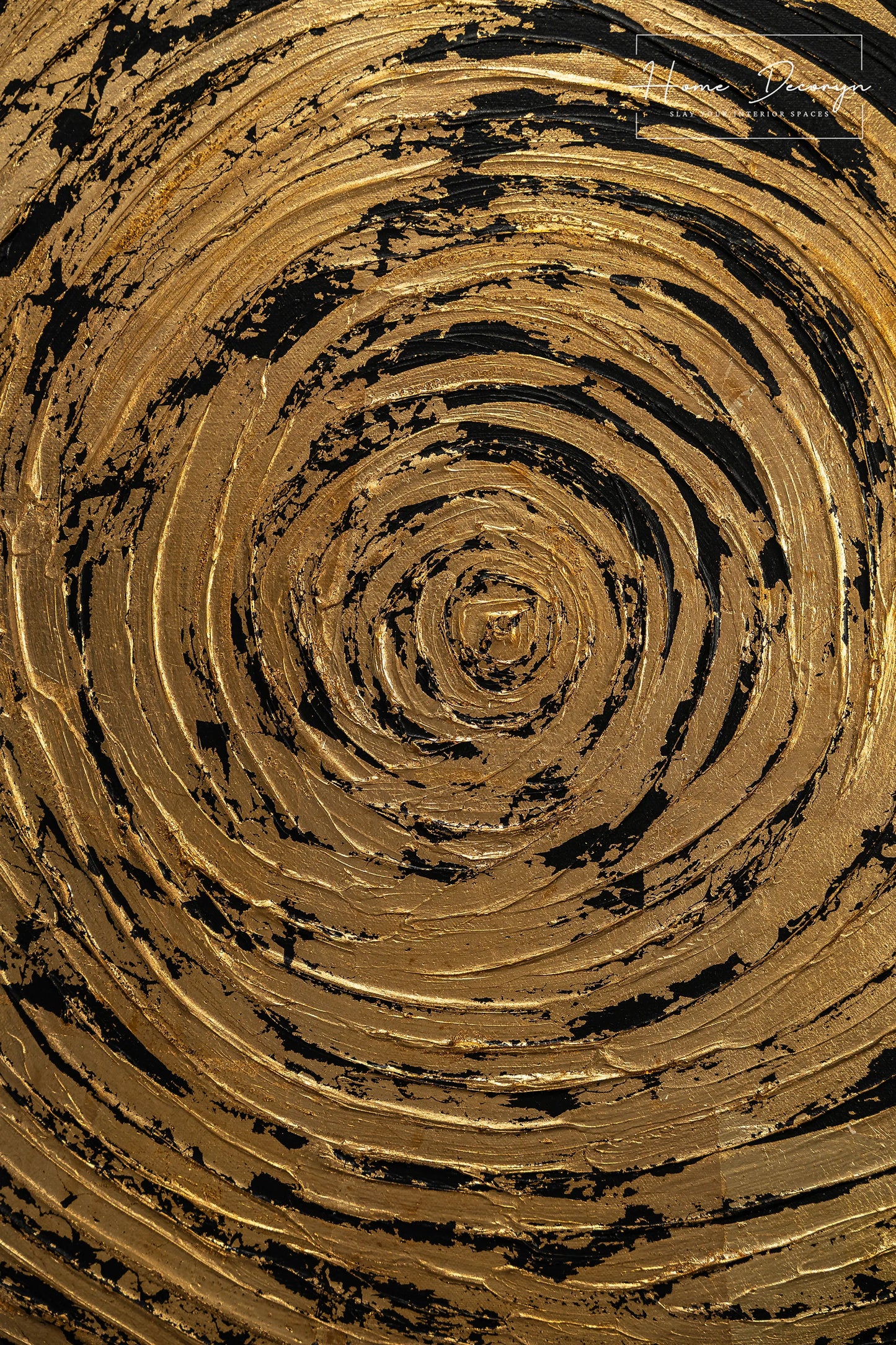 Midnight Gold Painting (Handmade)