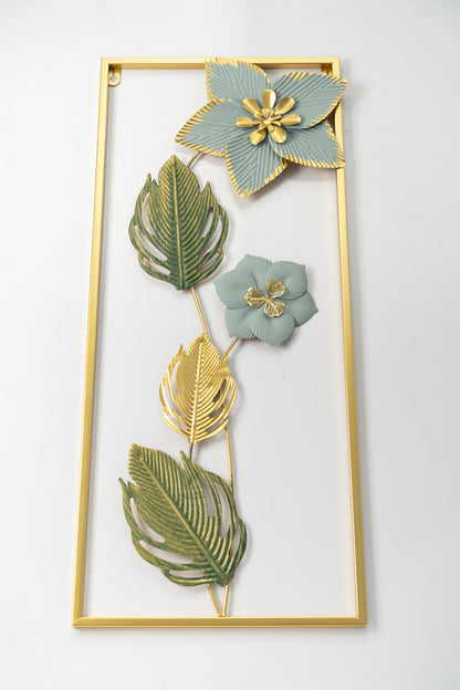 Metal Colorful Flower Iron Wall Hanging Decoration