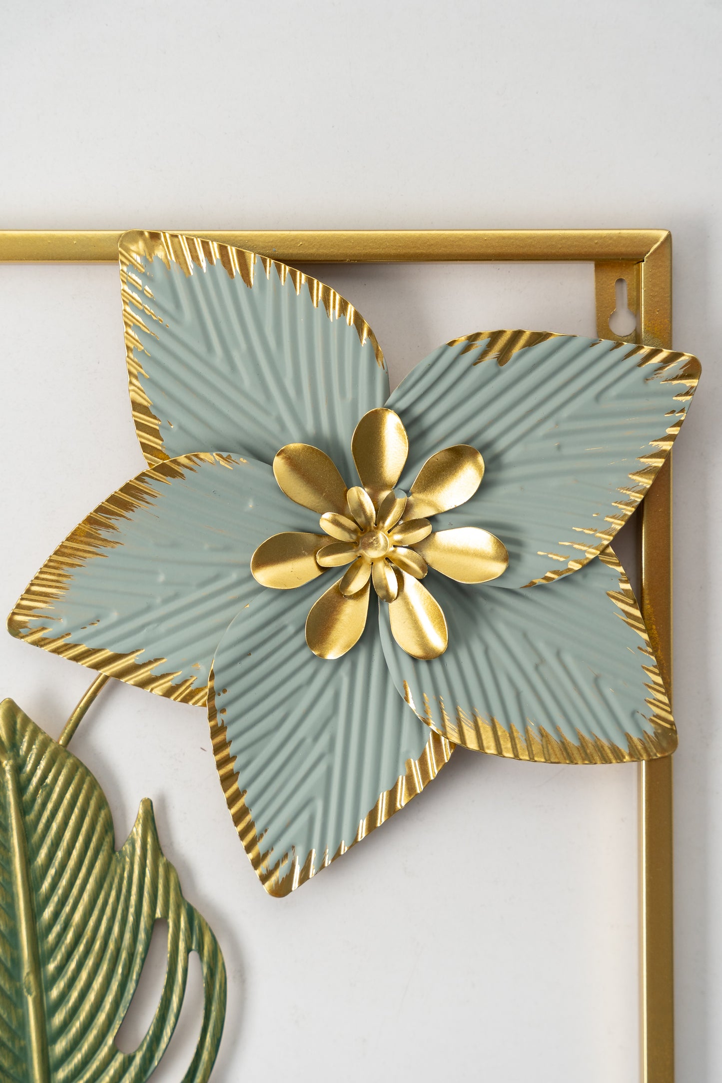 Metal Colorful Flower Iron Wall Hanging Decoration