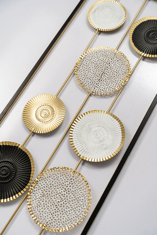 Black & Gold Trendy Metal wall Decor