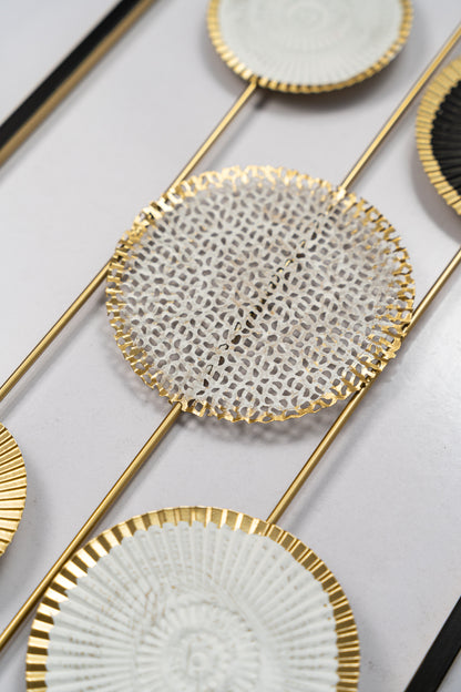 Black & Gold Trendy Metal wall Decor