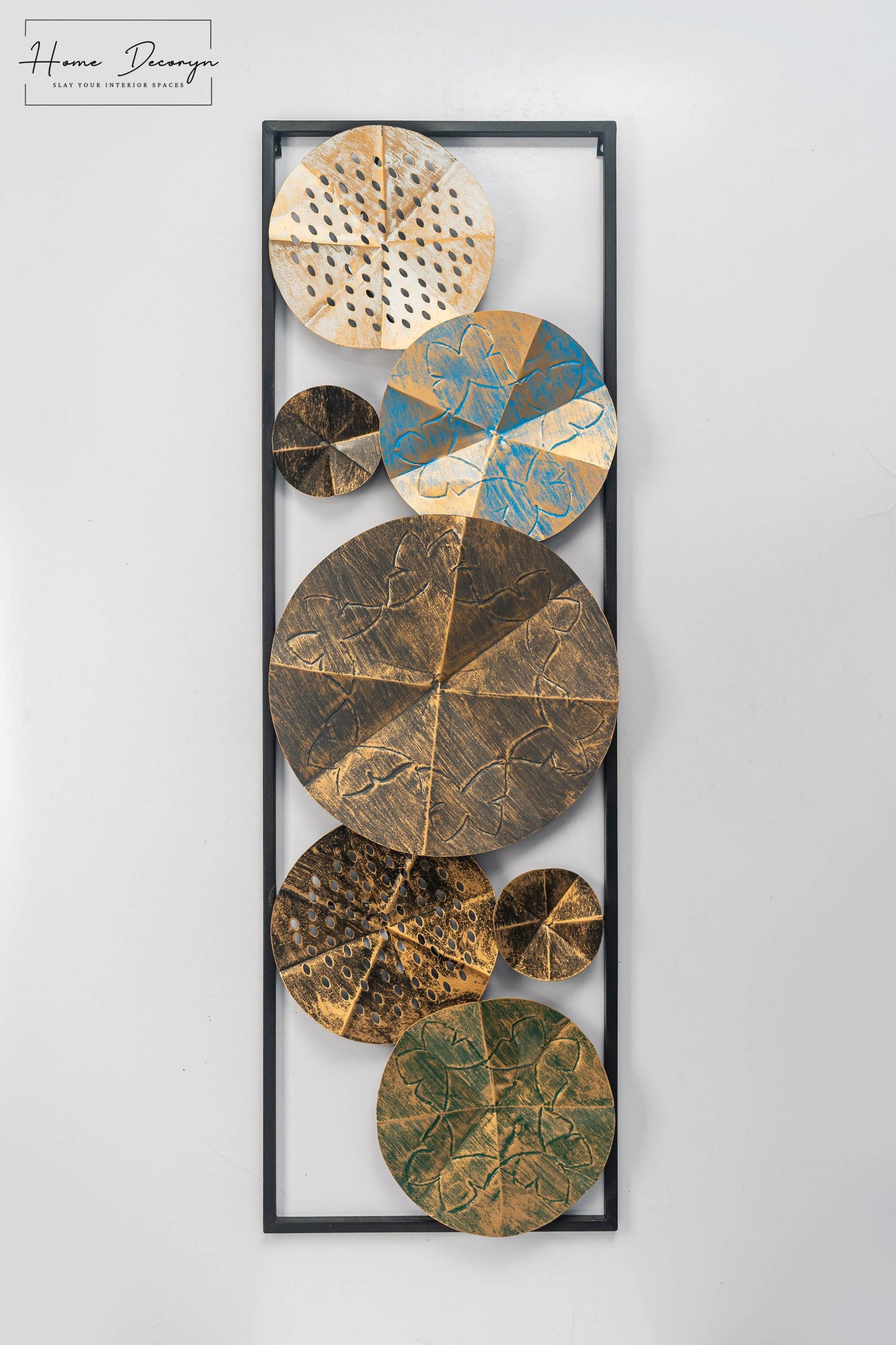 Golden Harmony Geometric Metal Frame