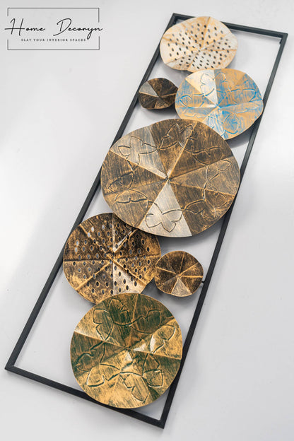 Golden Harmony Geometric Metal Frame