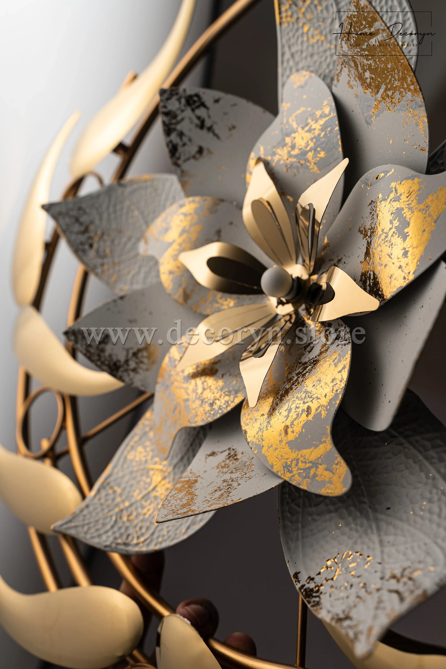 Lustrous Bloom – Abstract Metal Wall Art