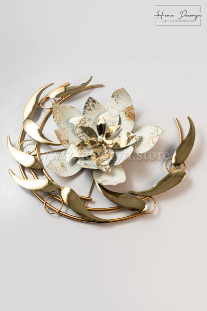 Lustrous Bloom – Abstract Metal Wall Art