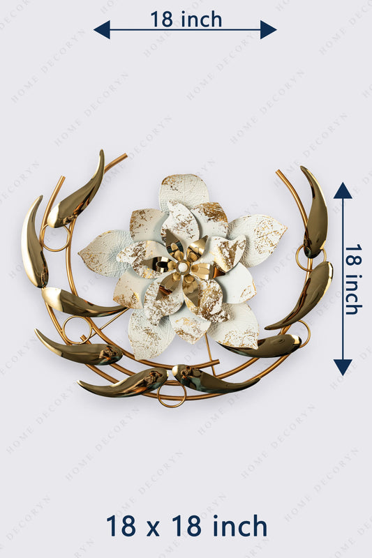 Lustrous Bloom – Abstract Metal Wall Art