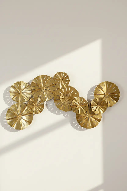 Golden Zigzag Bloom Wall Art