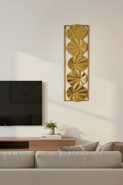 Golden Solar Ray Wall Art
