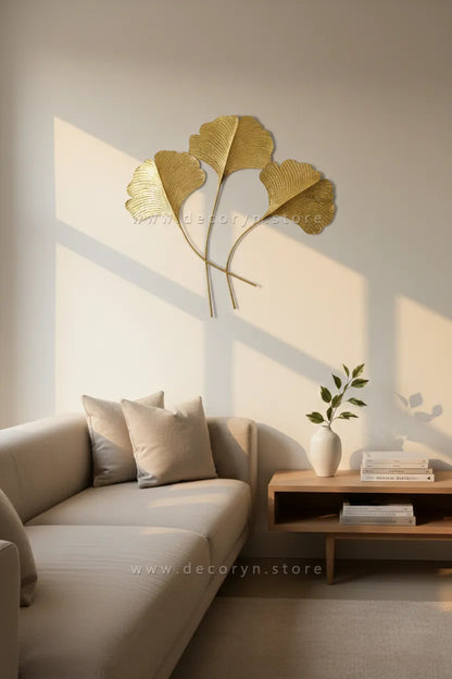 Golden Triflor Stem Sculpture