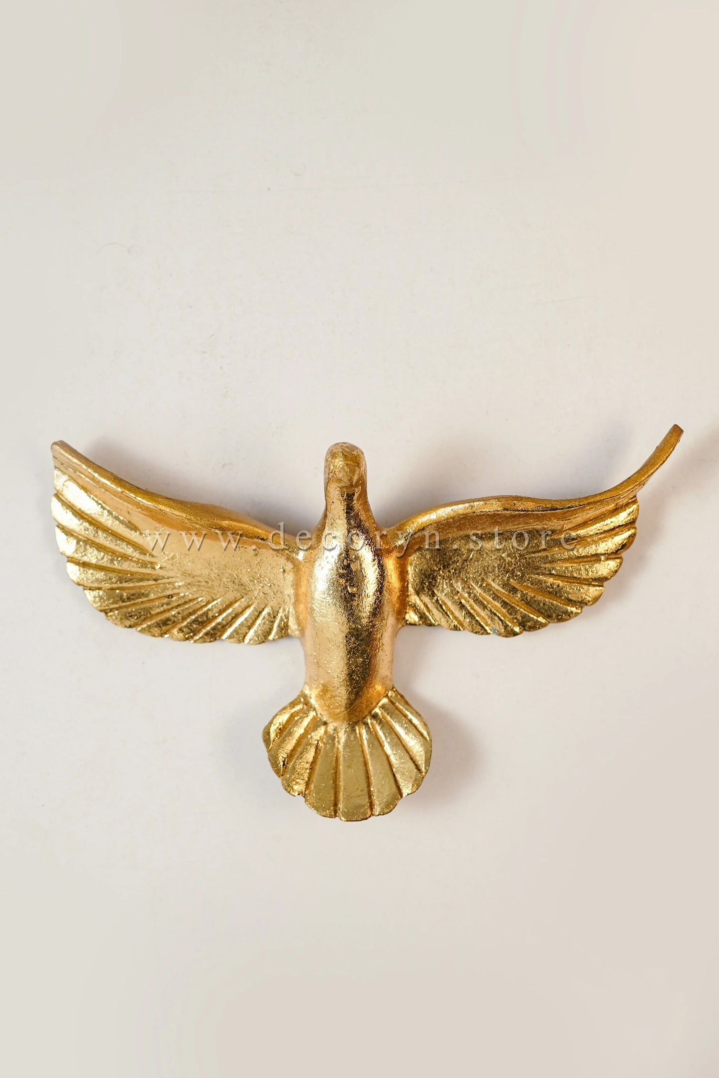 Golden Flight Wall Bird Sculptures – Set of 6