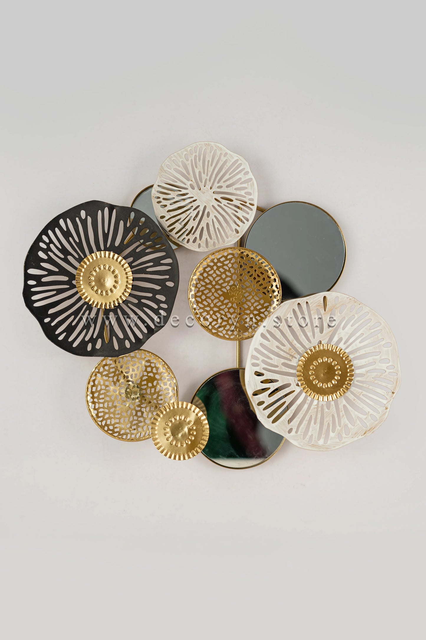 Golden Radiance Round Wall Frame