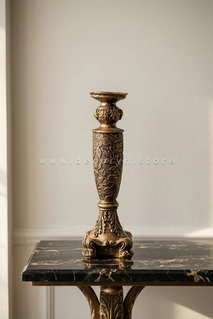 Regal Noir Copper Candle Stand