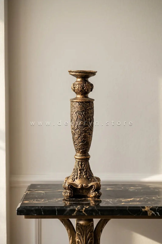 Regal Noir Copper Candle Stand
