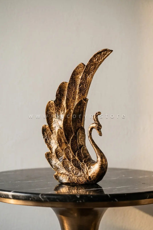 Majestic Peacock Decorative Sculpture