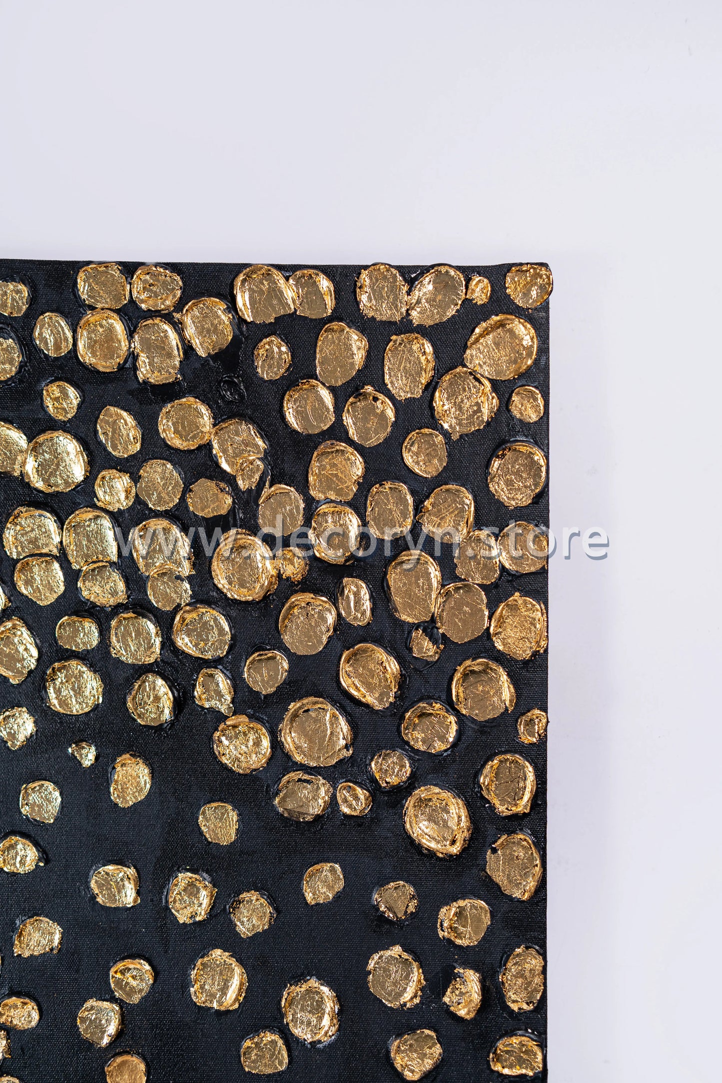 Golden Rainfall 3D Abstract Painting