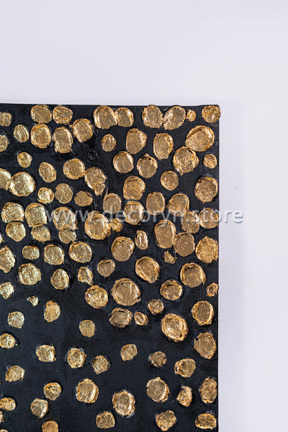 Golden Rainfall 3D Abstract Painting