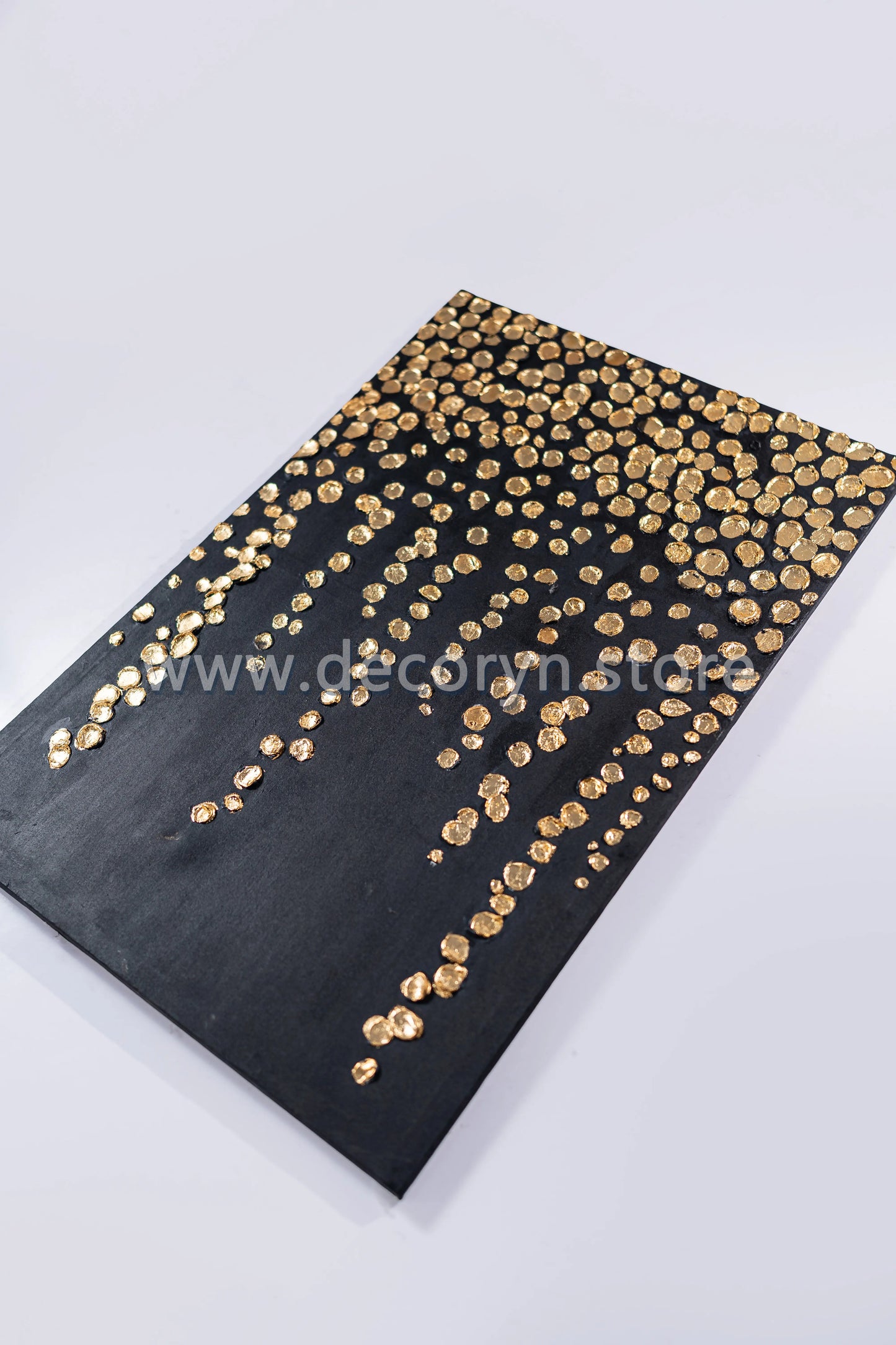 Golden Rainfall 3D Abstract Painting