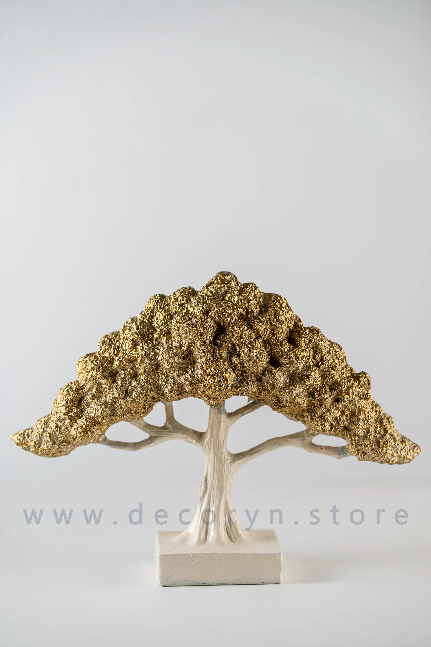 Evergreen Miniature Tree Décor Set - Golden(Pack of 2)