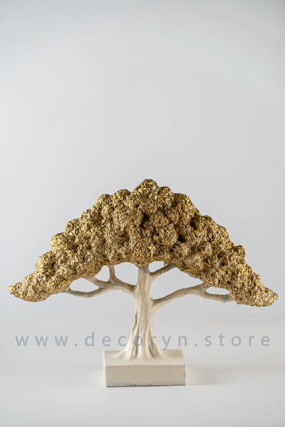 Evergreen Miniature Tree Décor Set - Golden(Pack of 2)