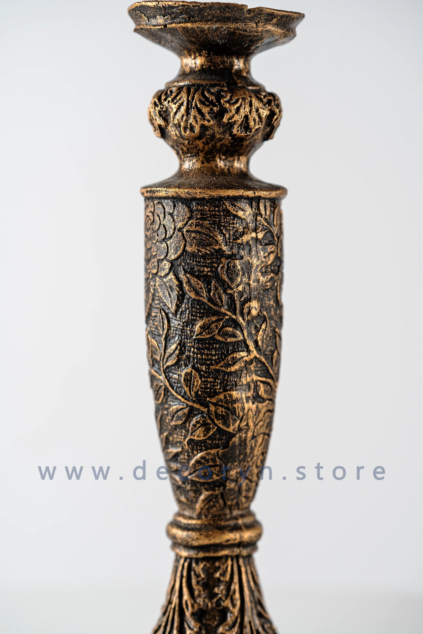 Regal Noir Copper Candle Stand