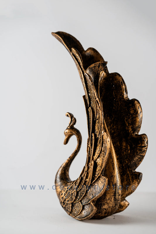 Majestic Peacock Decorative Sculpture