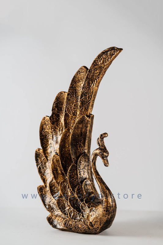 Majestic Peacock Decorative Sculpture