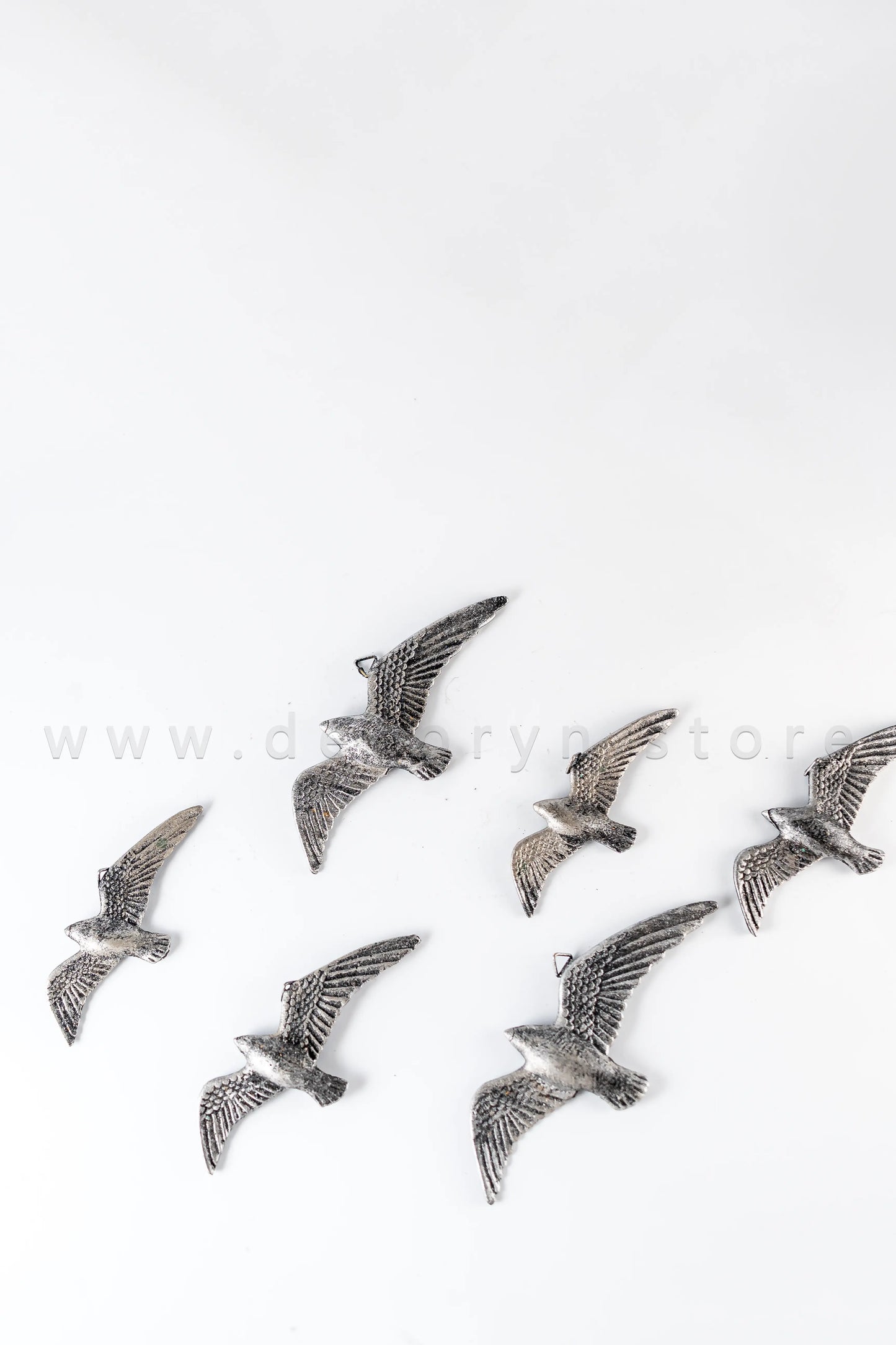 Soaring Sparrows Wall Sculpture Set (Pack of 6)