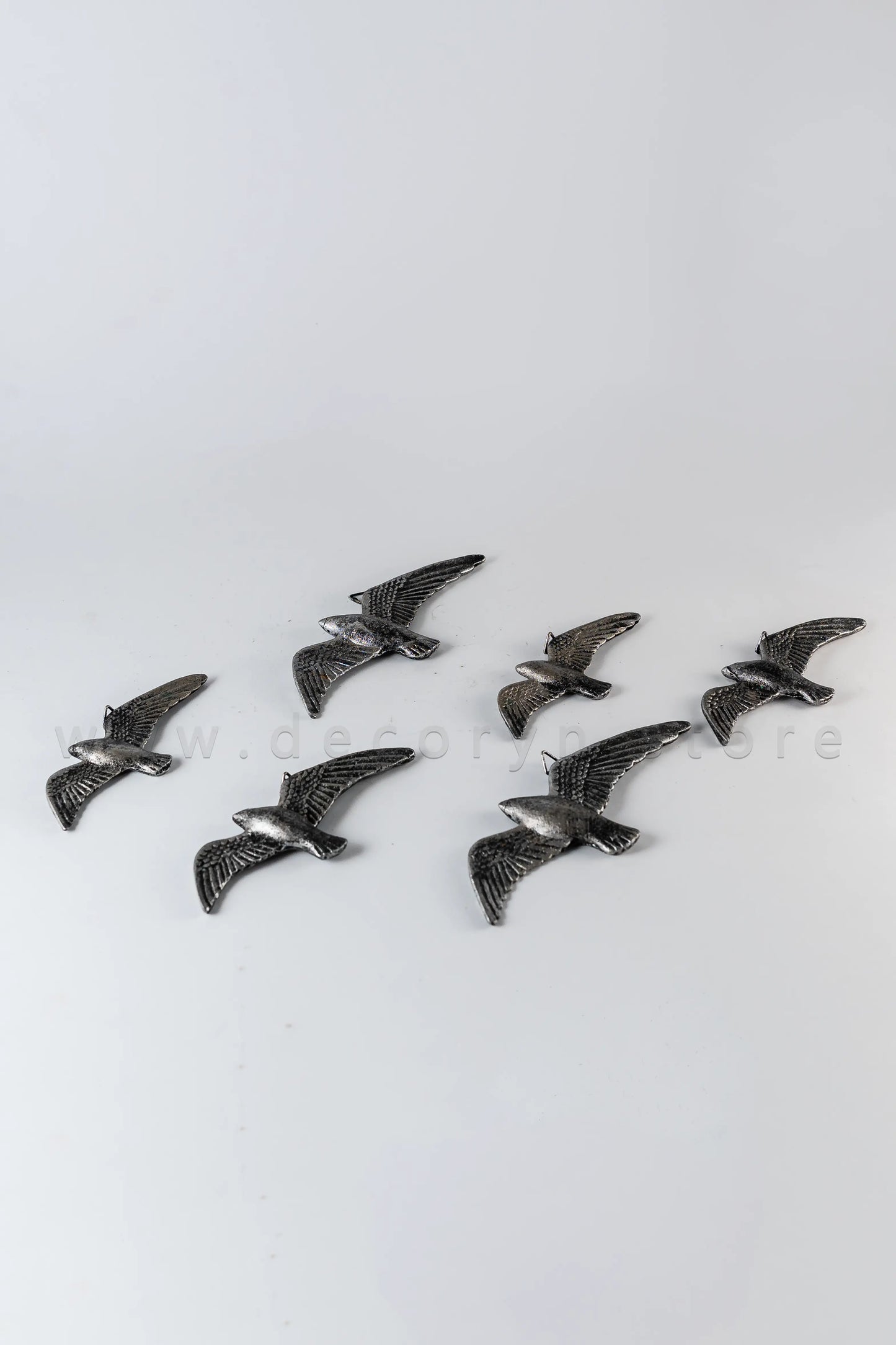 Soaring Sparrows Wall Sculpture Set (Pack of 6)
