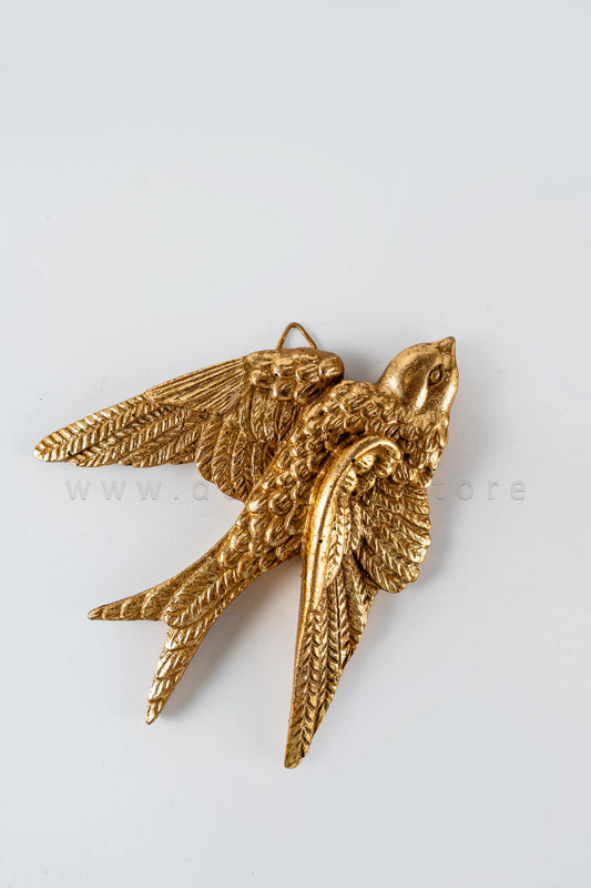 Soaring Sparrows Wall Sculpture Set - Golden (Pack of 6)
