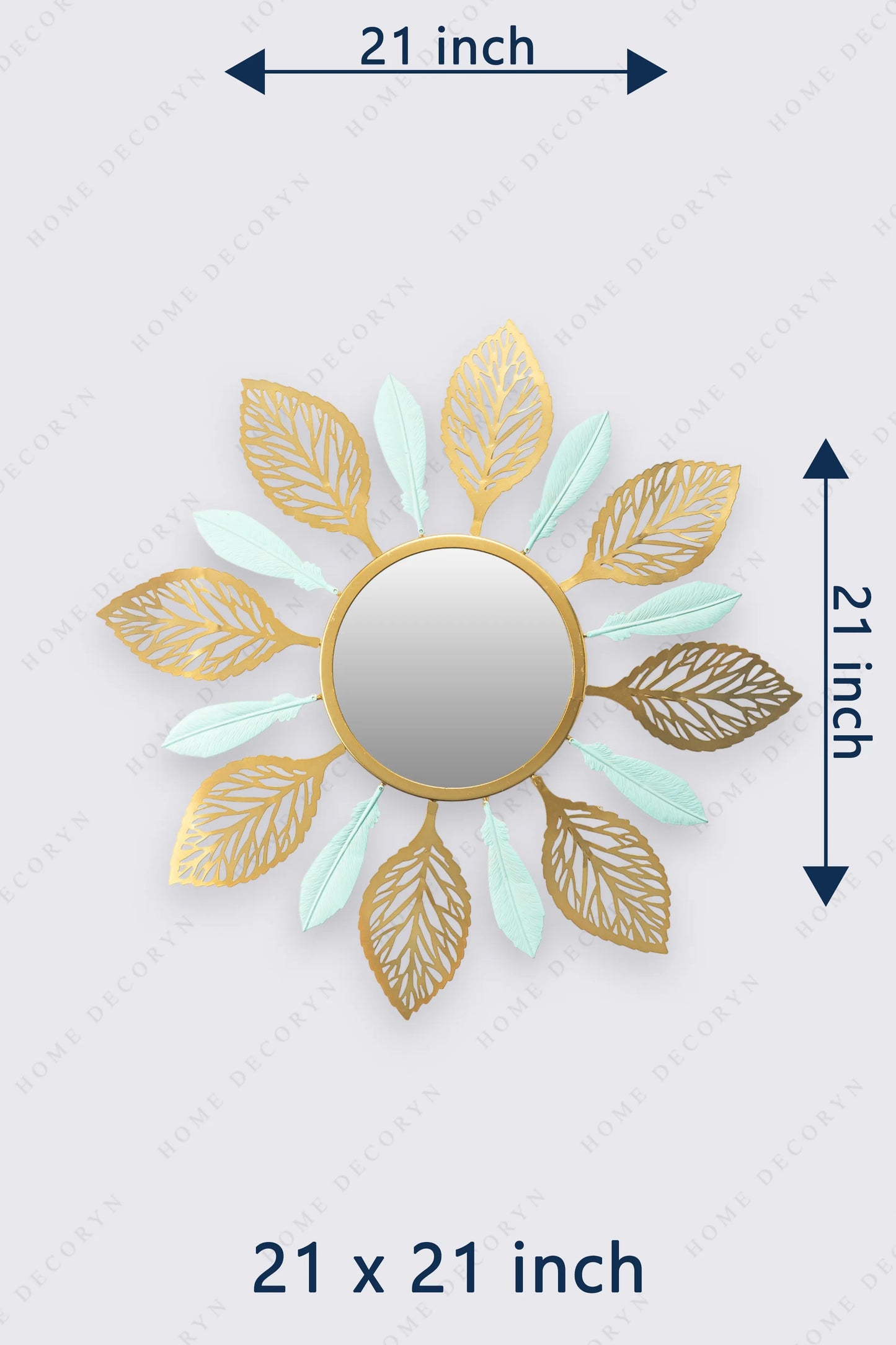 Golden Leaf Glow Mirror