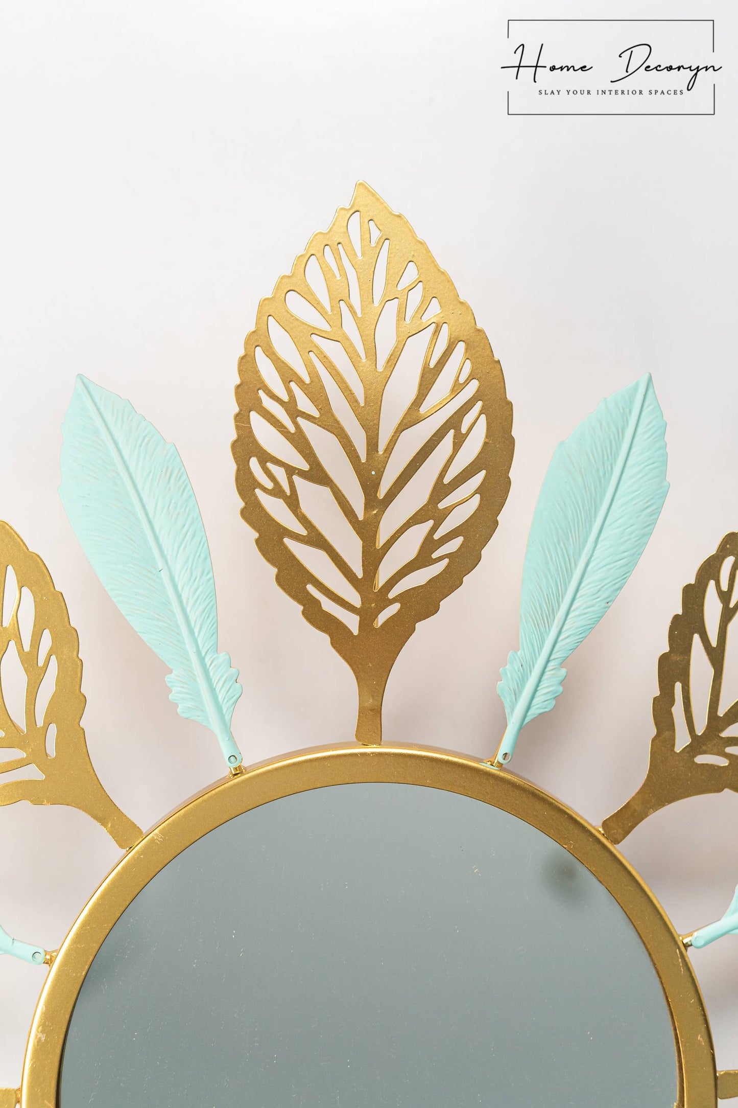 Golden Leaf Glow Mirror