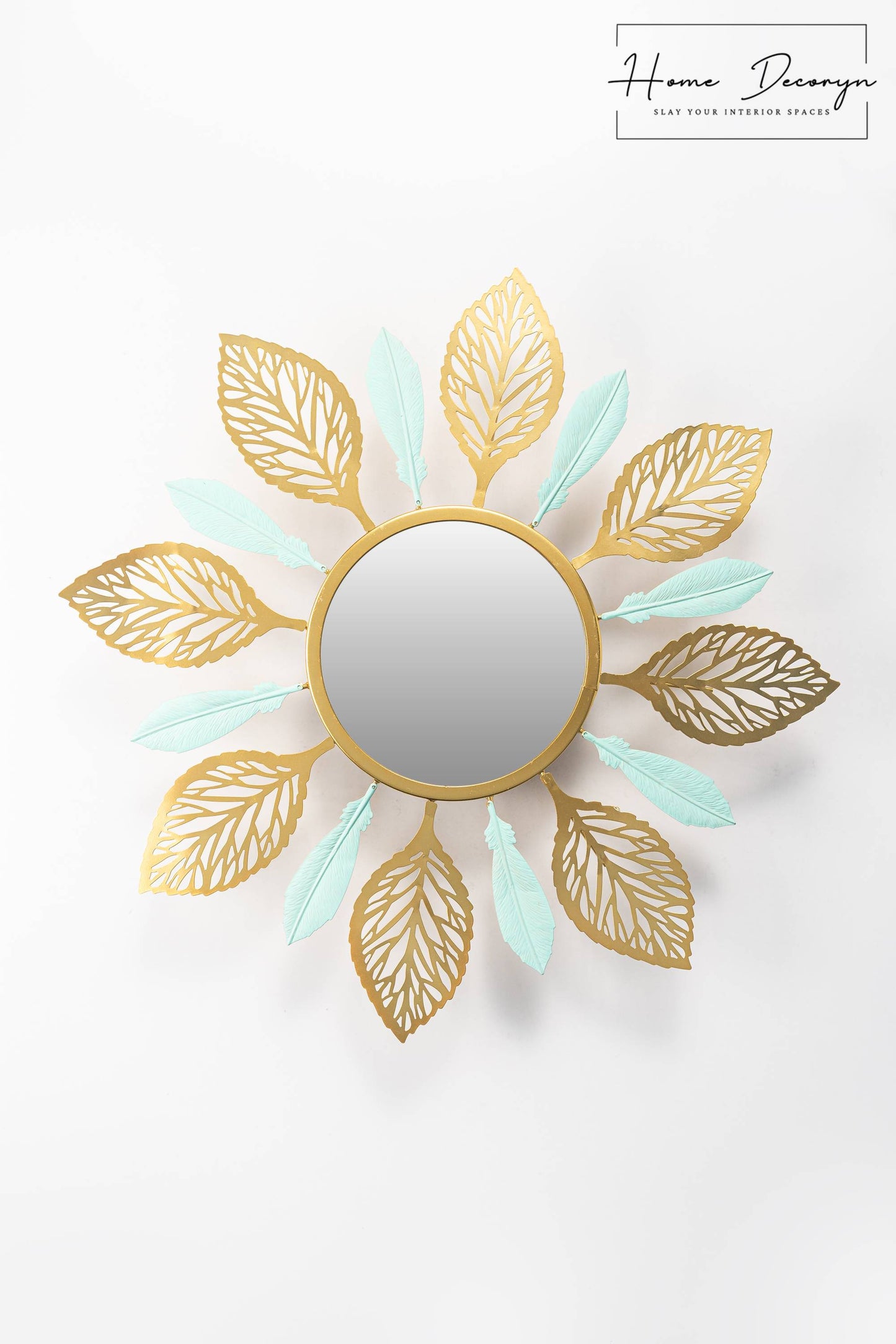 Golden Leaf Glow Mirror