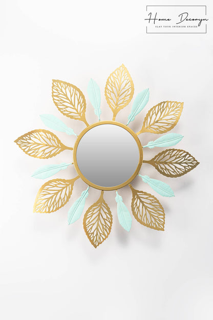 Golden Leaf Glow Mirror
