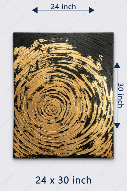 Midnight Gold Painting (Handmade)