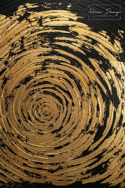 Midnight Gold Painting (Handmade)