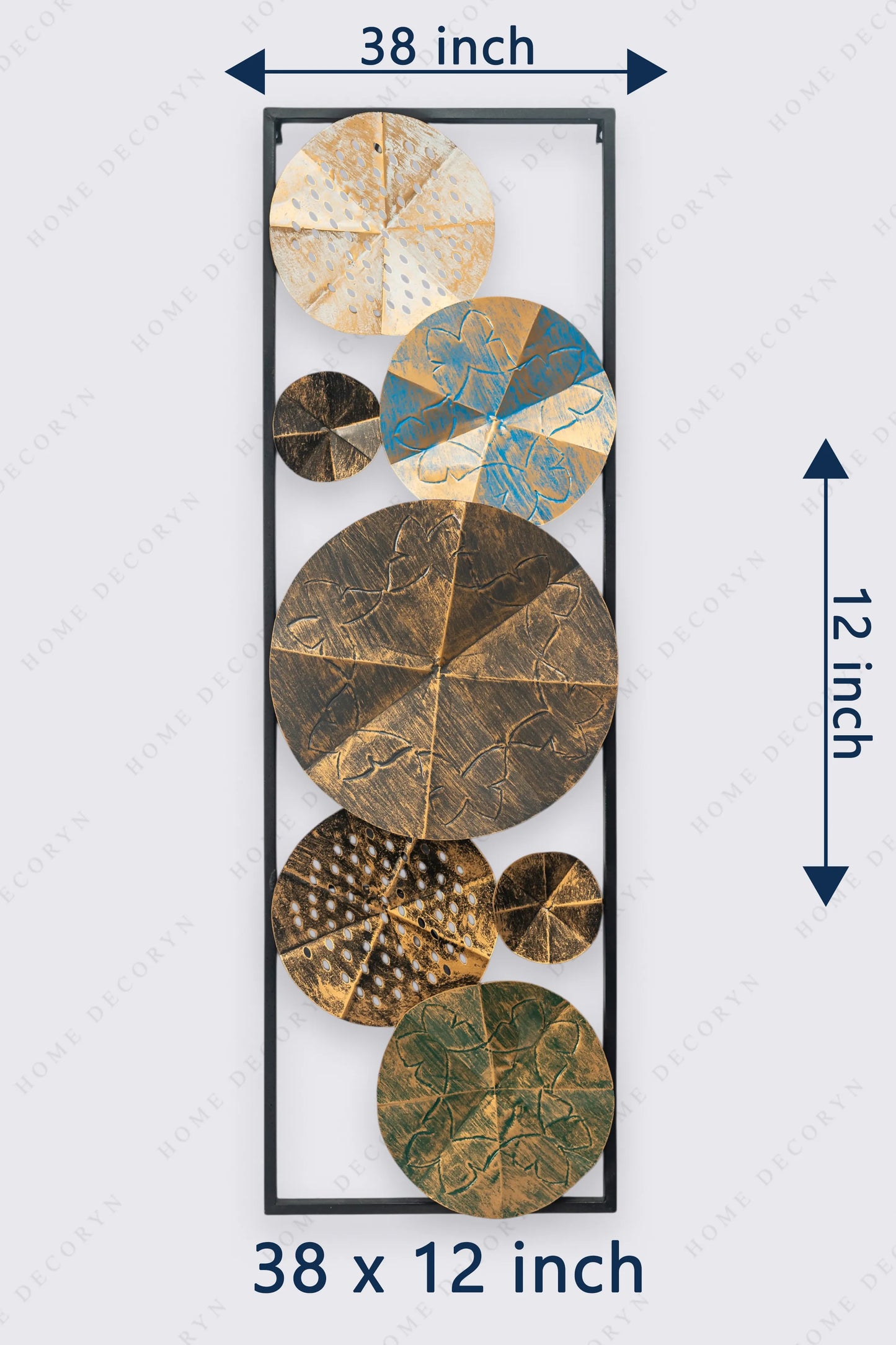 Golden Harmony Geometric Metal Frame